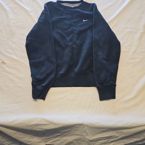 Vintage Nike Embroidered Swoosh Crewneck Sweatshirt - Navy Blue FF404