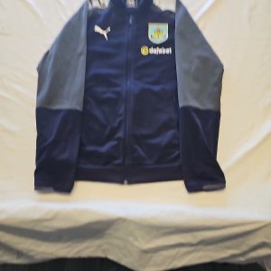 Puma Burnley FC Training Track Jacket Navy Grey Dafabet Men's L FF411