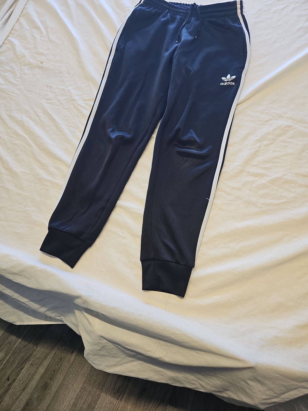 Adidas Originals Firebird Track Pants Navy Blue Small FF412 - Image 4