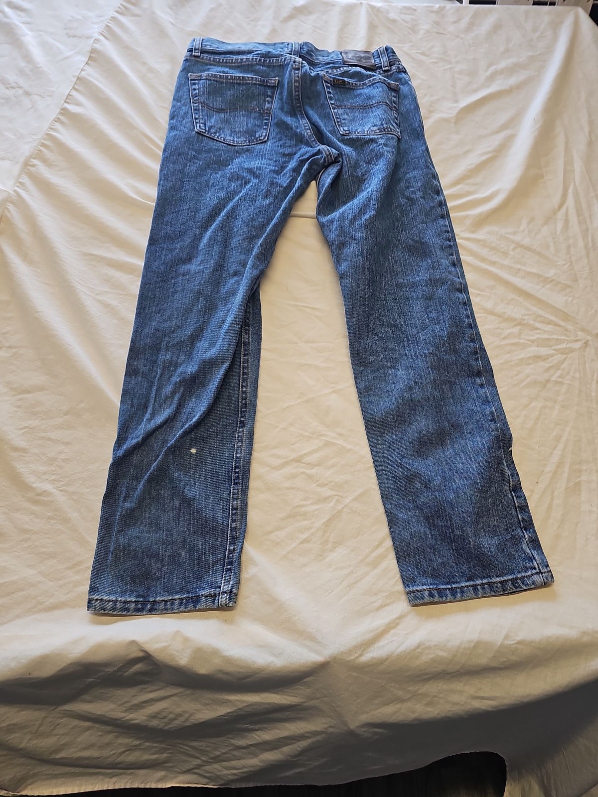 Lee Regular Fit Mid-Wash Blue Denim Jeans w32 l29 DD966 - Image 3