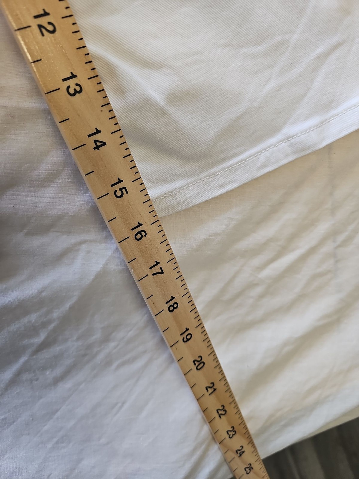 Levi's 515 White Denim Shorts Size 14 Womens 14 DD961 - Image 5