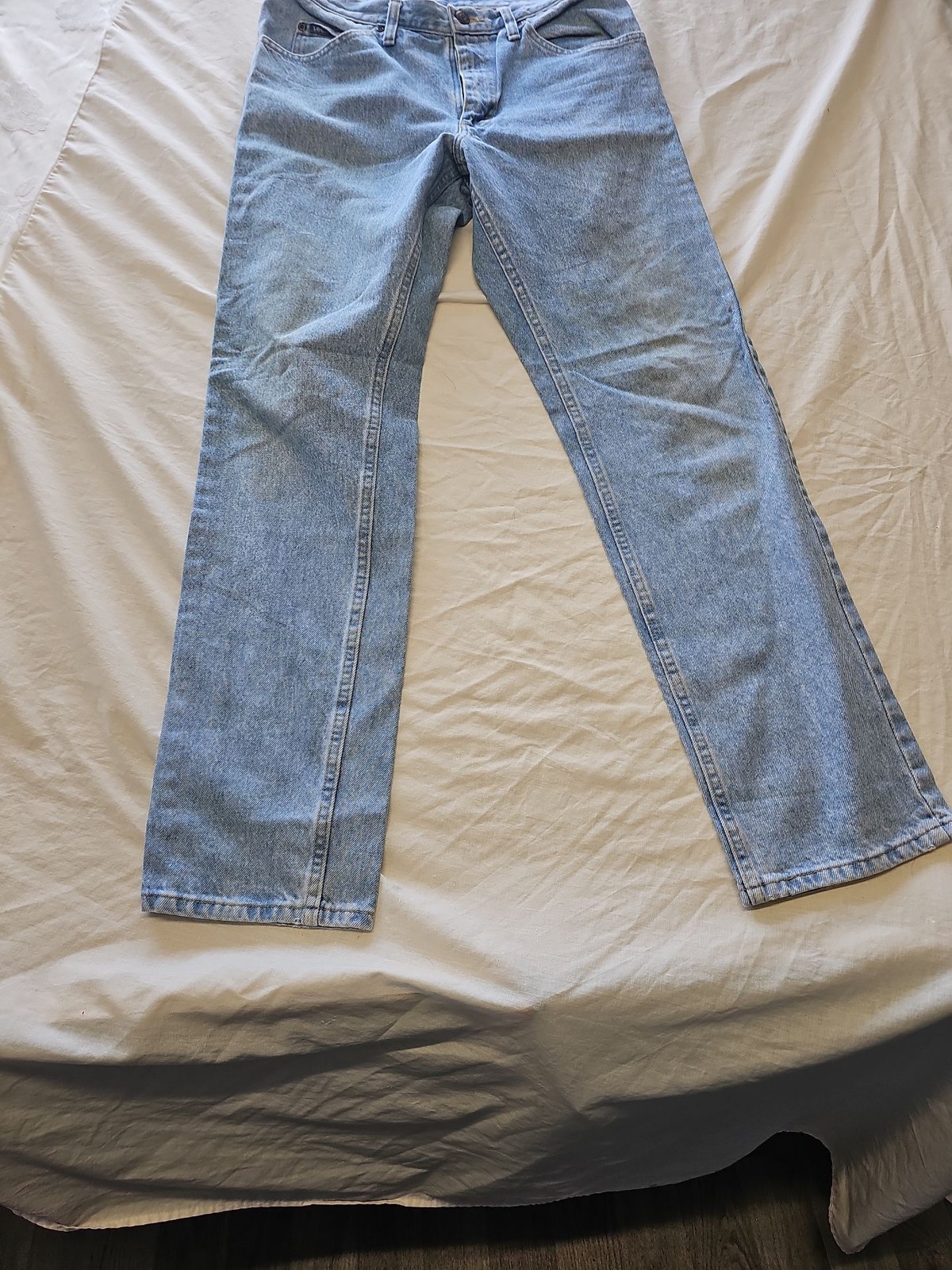 Vintage Lee Light Wash Straight Leg Jeans w32 l32 DD962 - Image 3