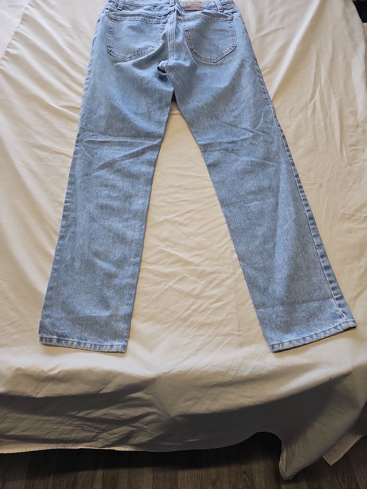 Vintage Lee Light Wash Straight Leg Jeans w32 l32 DD962 - Image 4