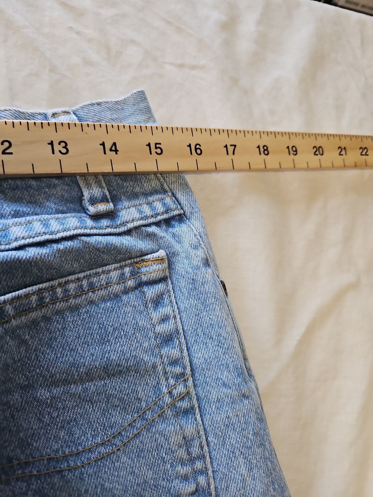 Vintage Lee Light Wash Straight Leg Jeans w32 l32 DD962 - Image 5