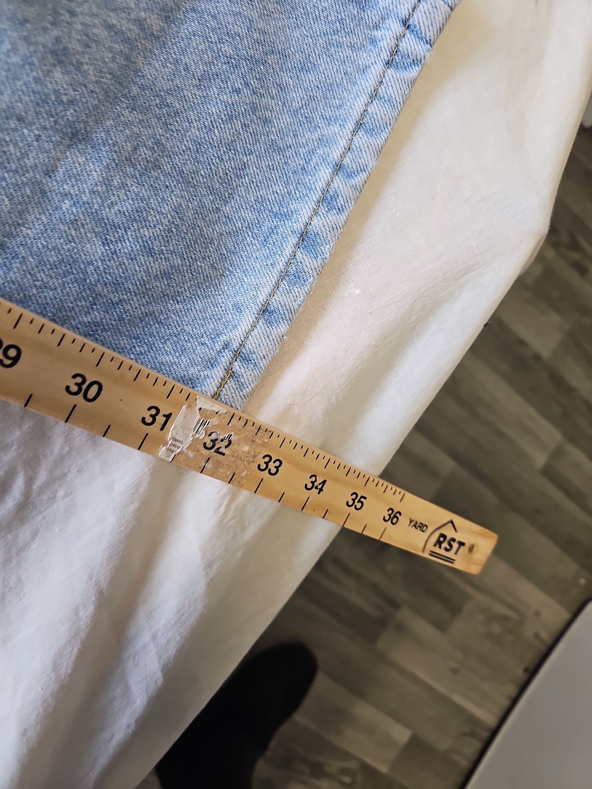 Vintage Lee Light Wash Straight Leg Jeans w32 l32 DD962 - Image 6