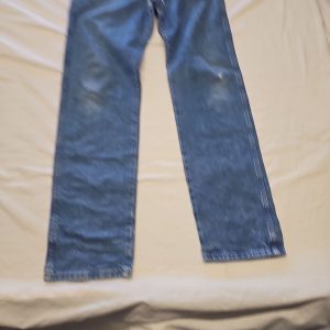 Vintage Wrangler Blue Straight Leg Denim Jeans w34 l32 CC950 needs patching