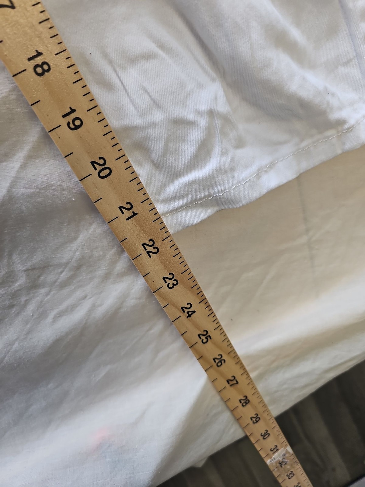 Lee Easy Fit White Denim Cropped Jeans W34 CC954 - Image 6