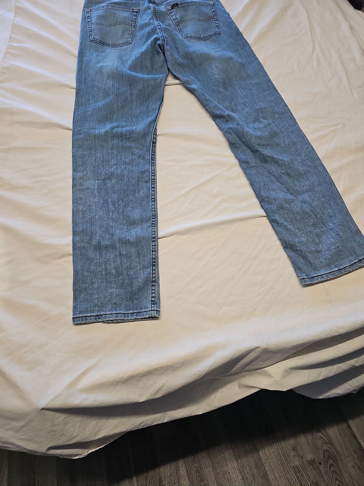Lee Regular Fit Blue Denim Jeans for Men w30 l32 CC948 - Image 3