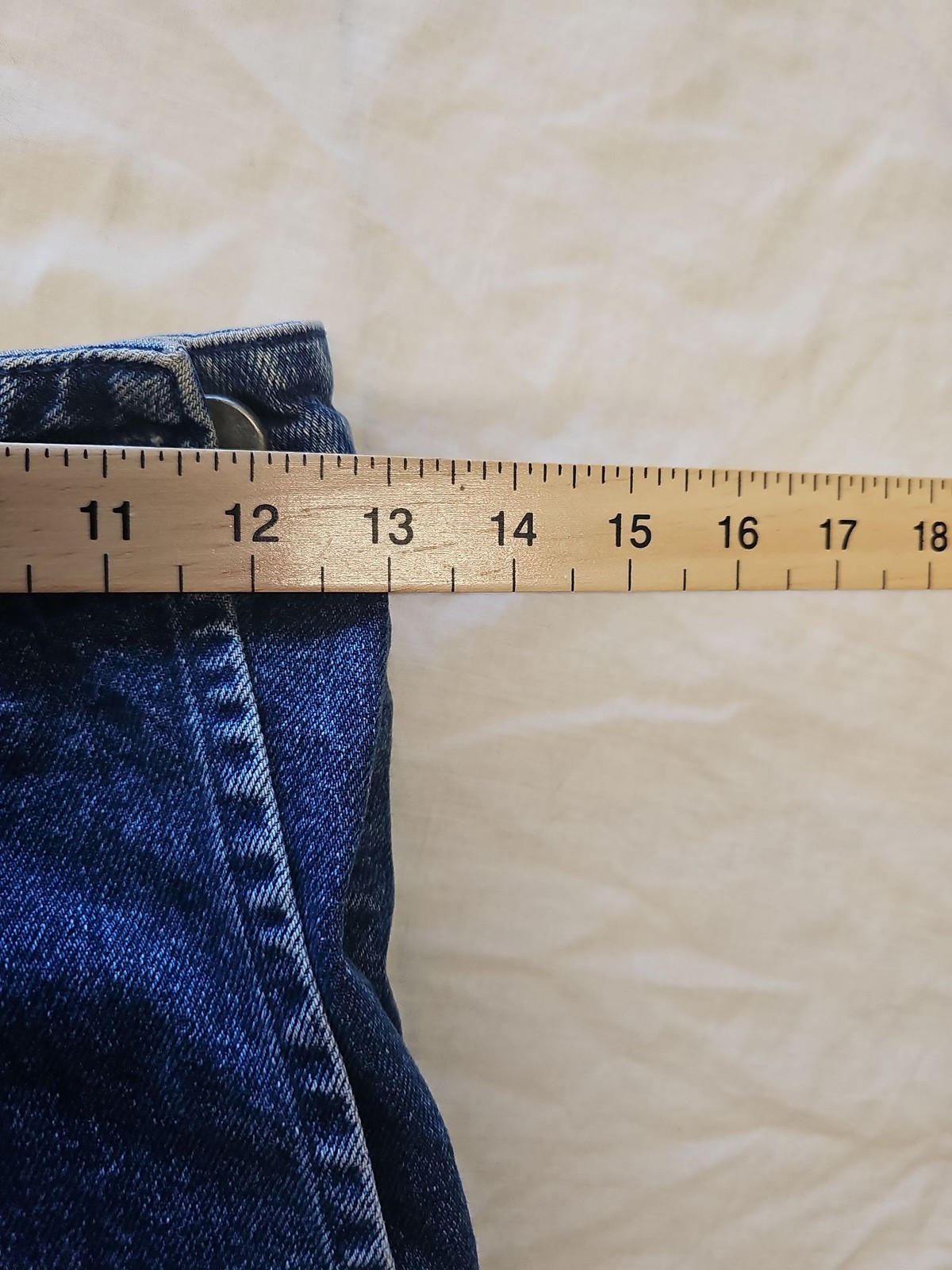 ASOS Denim Mini Skirt in Mid Blue Wash uk8 CC942 - Image 4