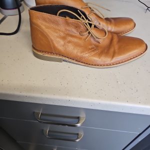 Next Men's Tan Textured Leather Desert Boots UK 9 975