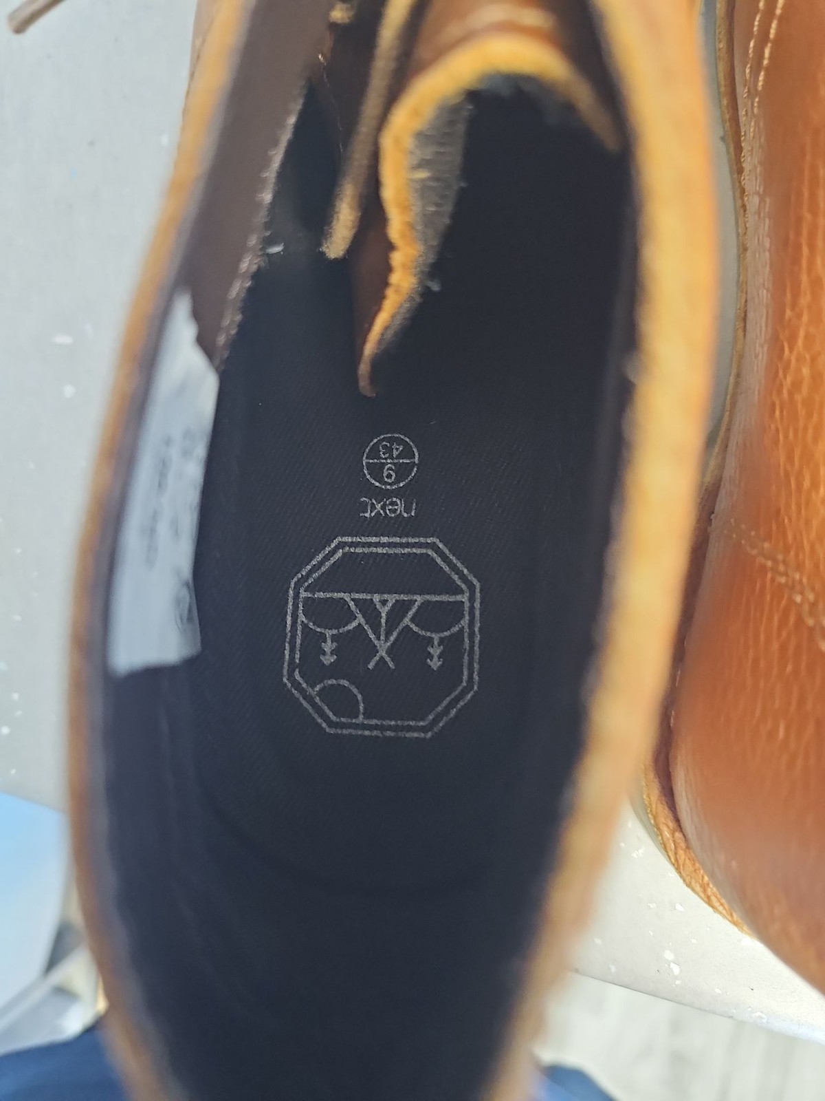 Next Men’s Tan Textured Leather Desert Boots UK 9 975