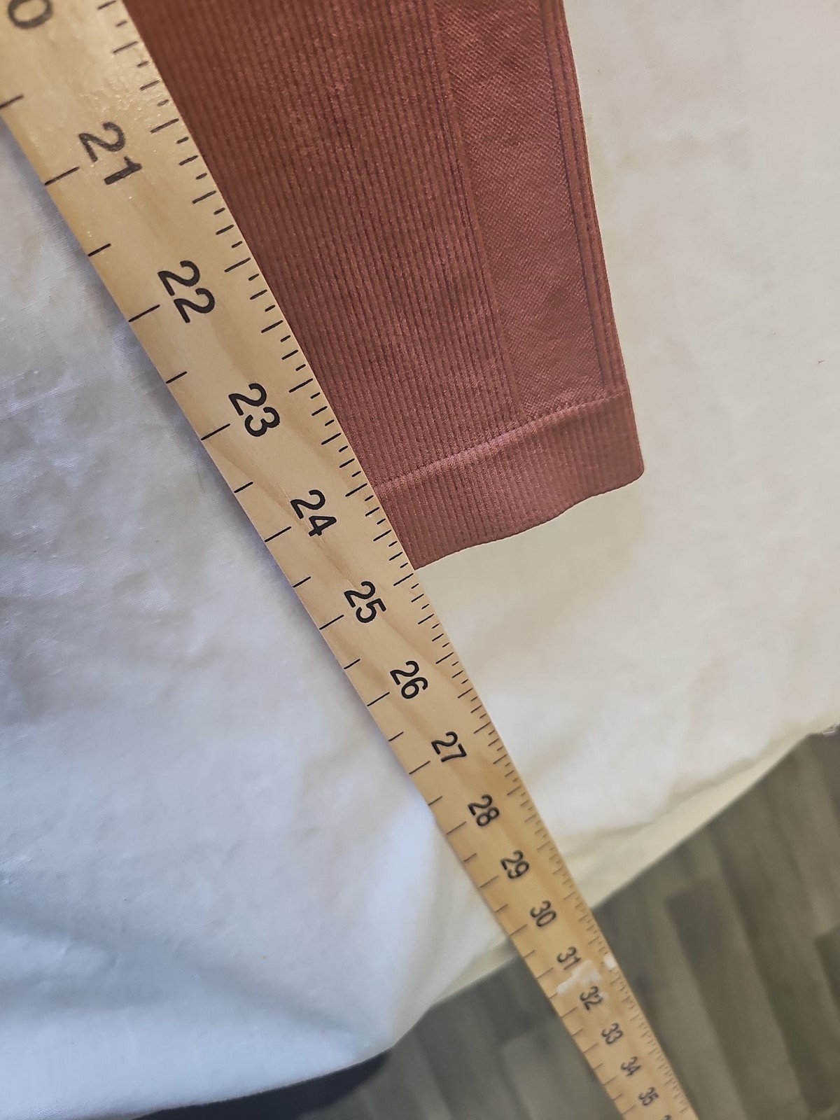 Primark Workout Seamless Ribbed Leggings in Mauve Rose xs MM60 - Image 4