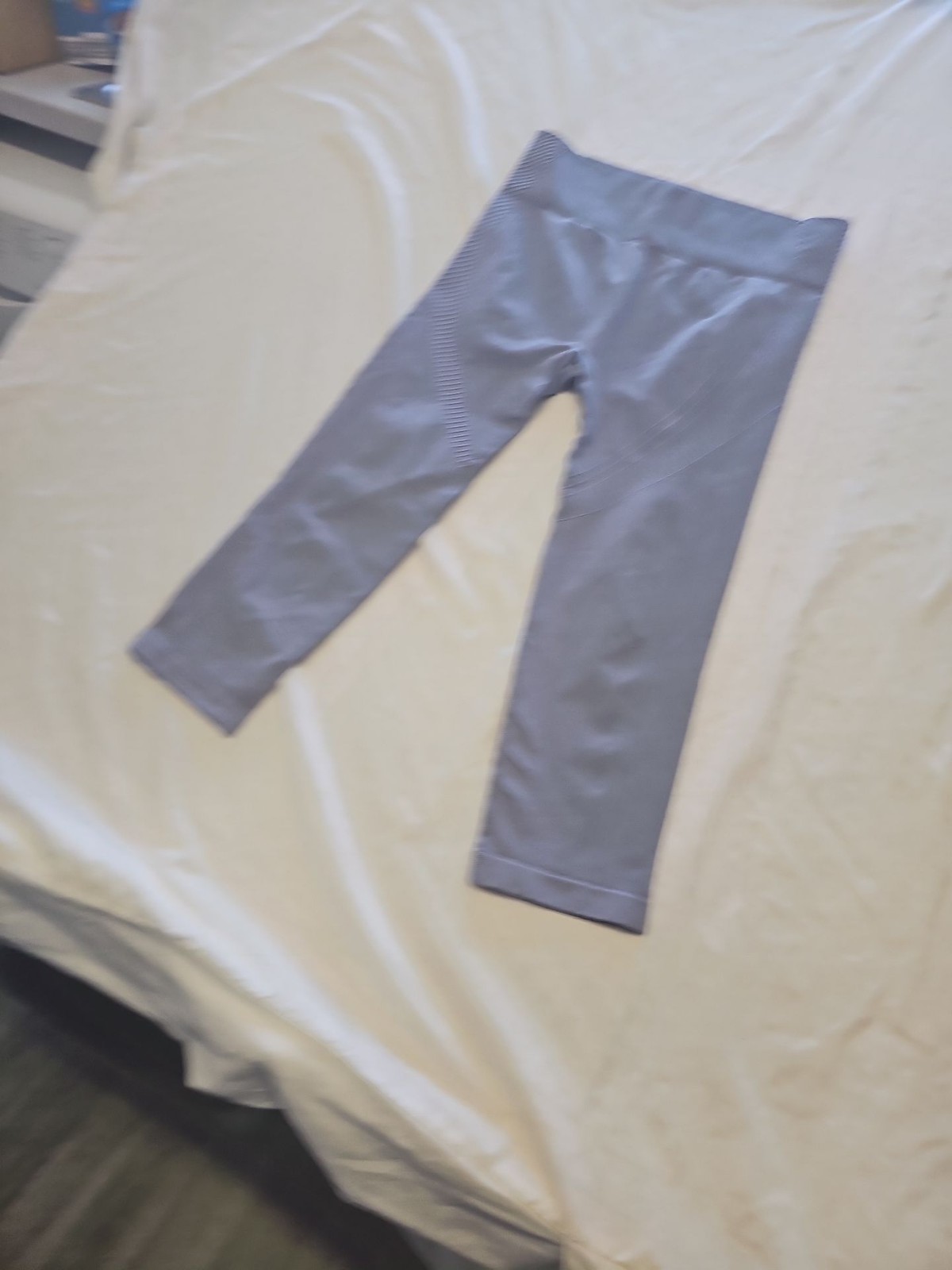 USA PRO Women's Seamless Cropped Leggings Periwinkle Blue UK 14 LL22 - Image 3