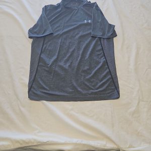 Under Armour Men's HeatGear Fitted Short Sleeve T-Shirt Heather Charcoal M MM52