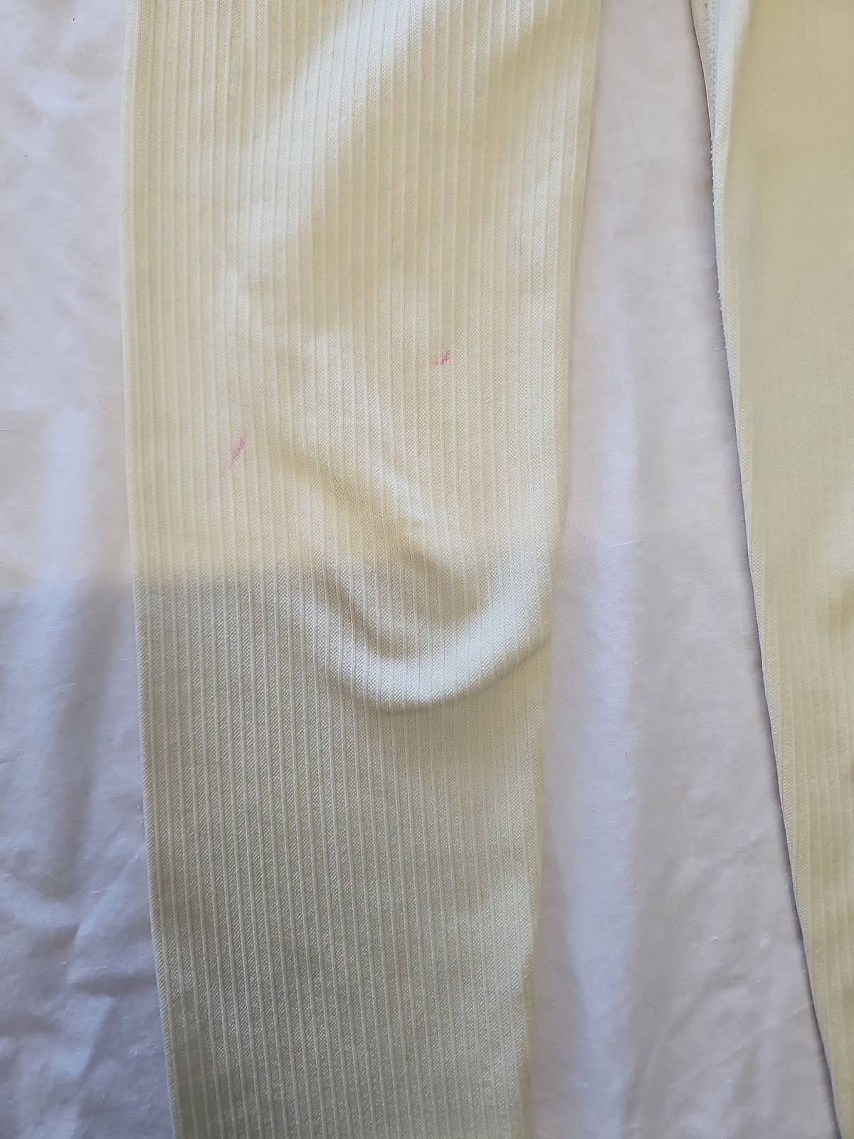 Primark Work Out Pale Yellow Ribbed High-Waisted Seamless Leggings uk 10/12 LL26 - Image 3