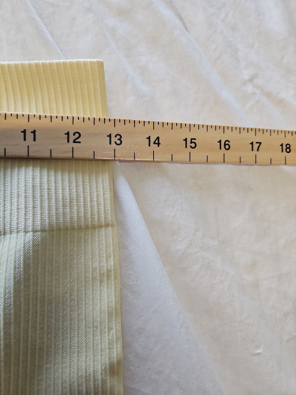 Primark Work Out Pale Yellow Ribbed High-Waisted Seamless Leggings uk 10/12 LL26 - Image 4