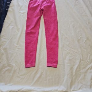 Vibrant Hot Pink Seamless High-Waisted Gym Leggings - XS  LL29
