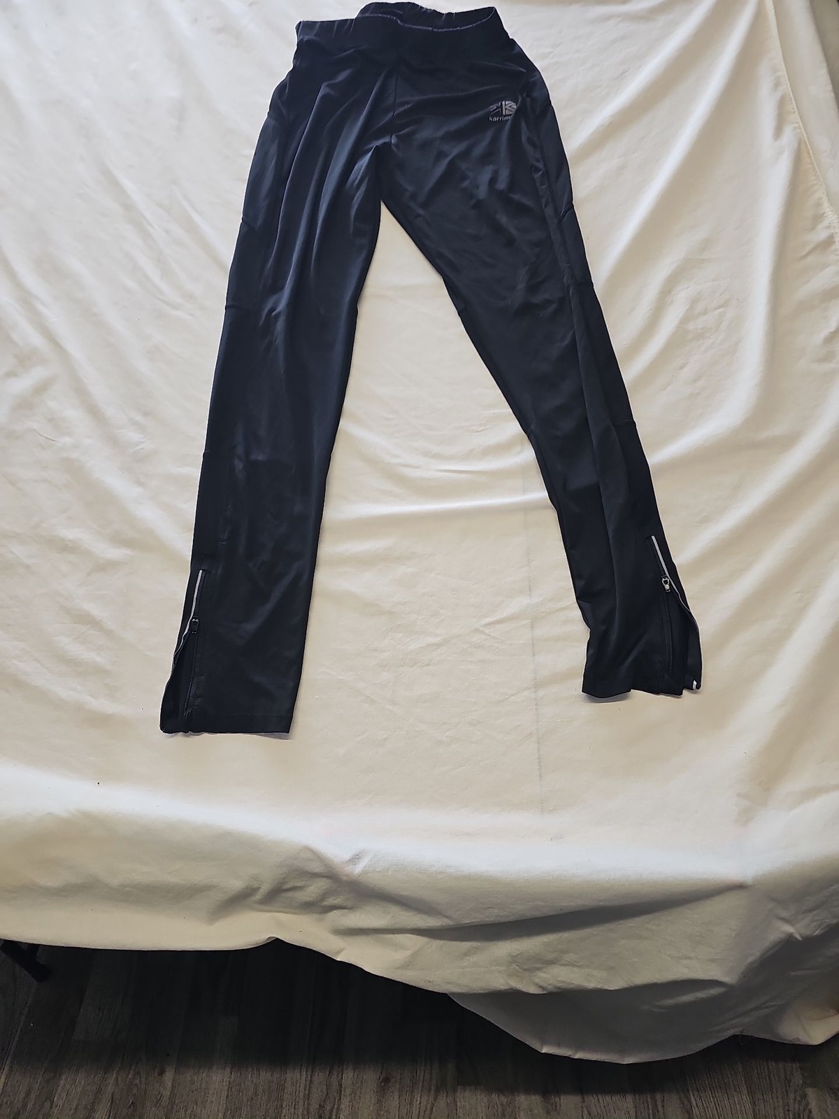 Karrimor Run Men's XL Black Running Tights with Ankle Zips Xl O734
