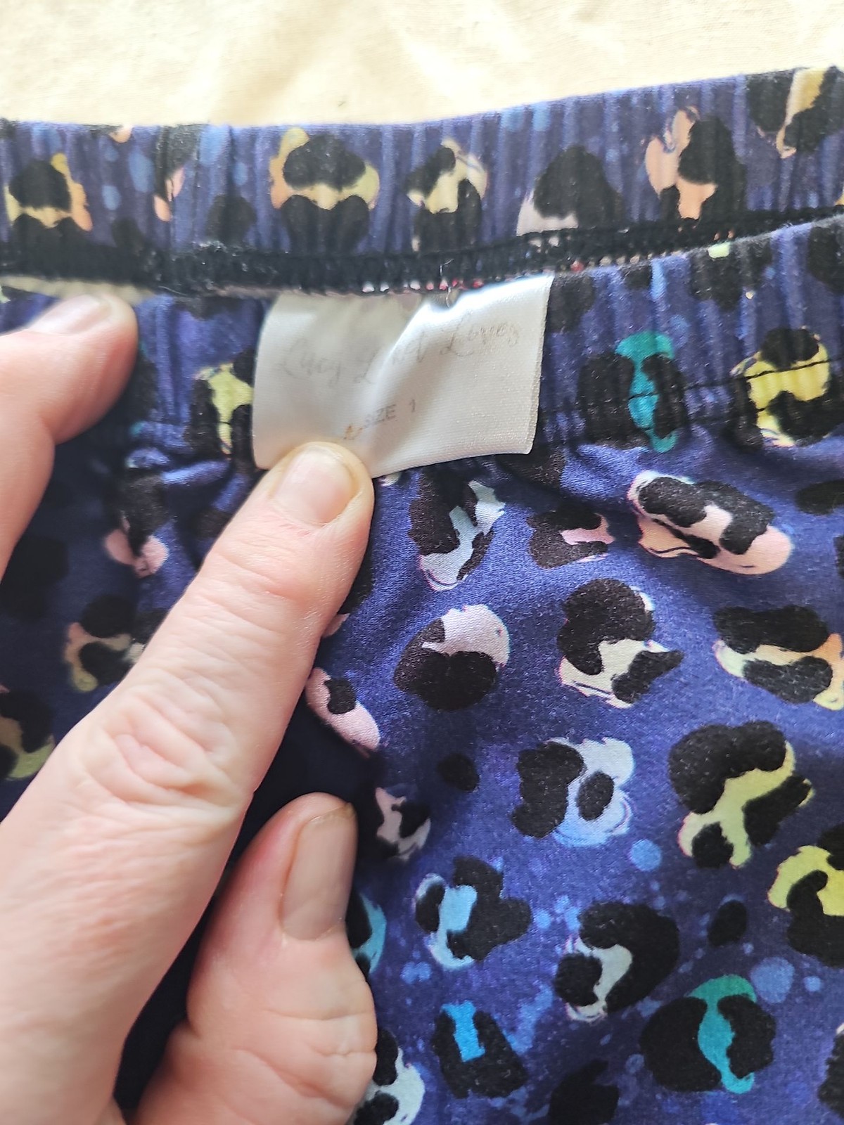 Lucy Locket Loves Kids Leopard Print Leggings size 1 w24 elasticated LL33