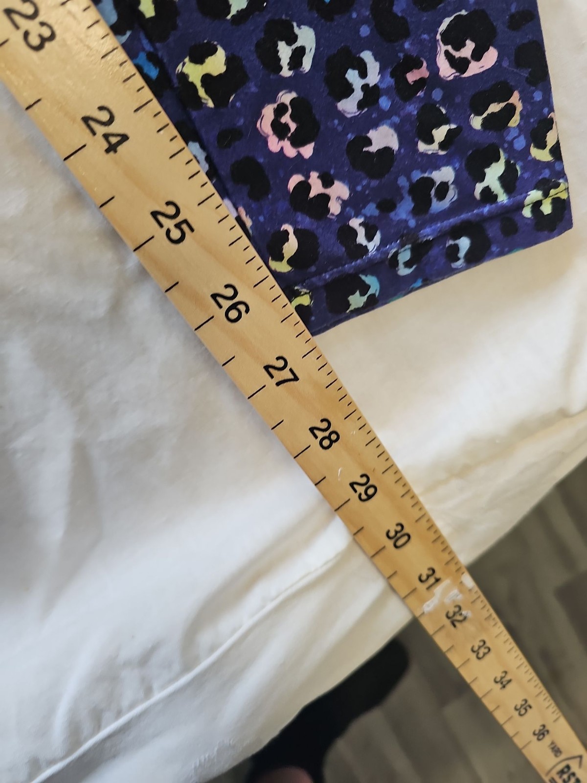 Lucy Locket Loves Kids Leopard Print Leggings size 1 w24 elasticated LL33 - Image 6