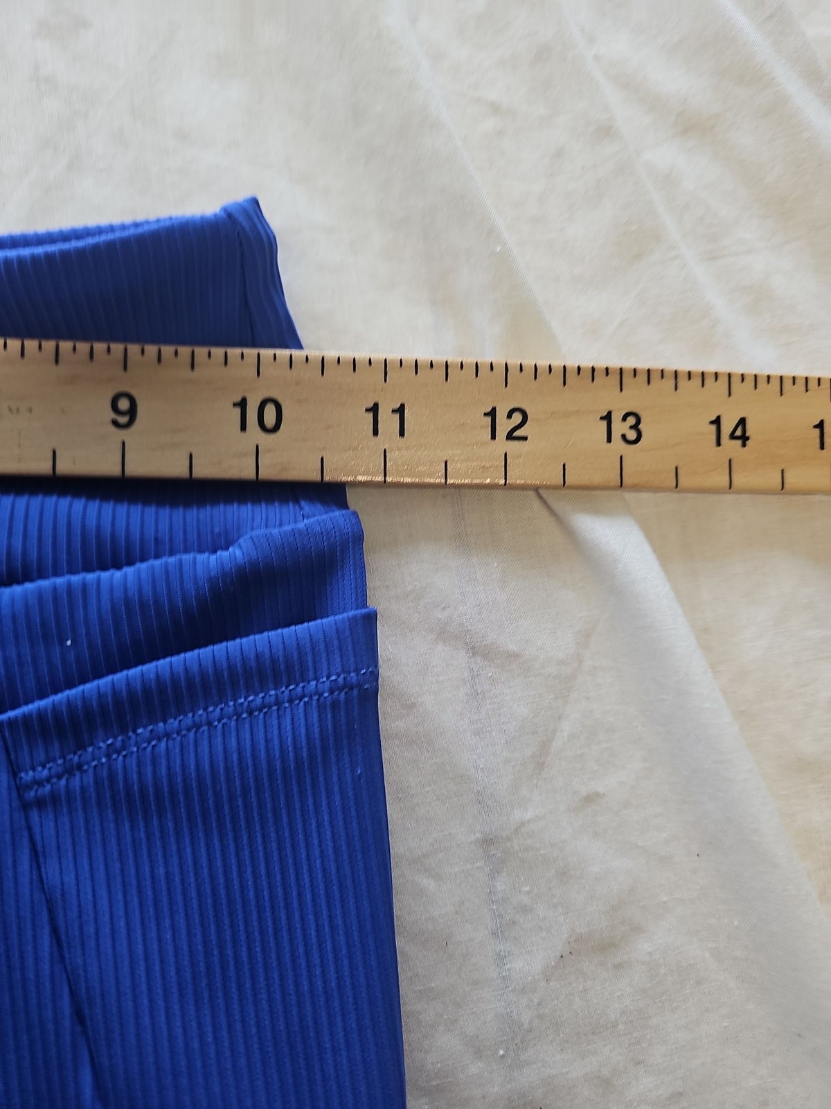 South Beach Royal Blue Ribbed Seamless Performance Leggings size 8 LL24 - Image 5
