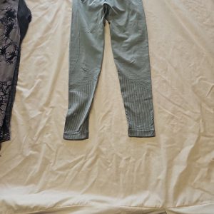 Seamless Ribbed Performance Leggings in Sage Green size small LL406