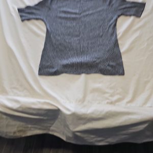 M&S Collection Charcoal Grey Ribbed Short Sleeve Knit Top  LL19