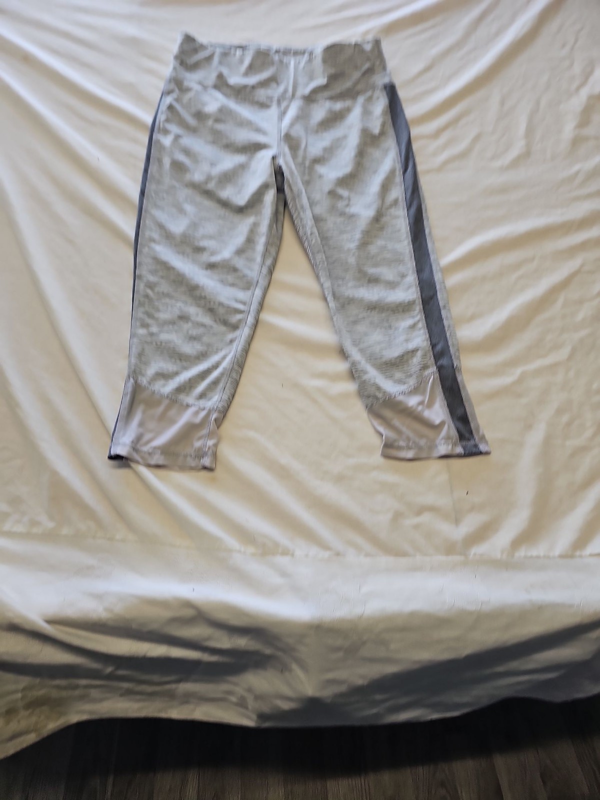 Matalan Grey Space-Dye Cropped Sports Leggings Size 14 LL18