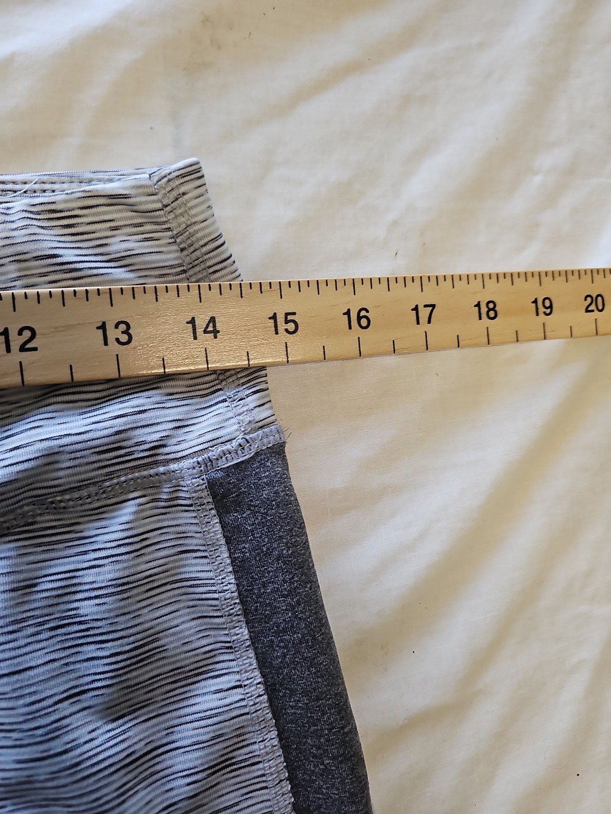 Matalan Grey Space-Dye Cropped Sports Leggings Size 14 LL18 - Image 4