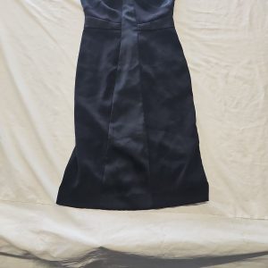 H&M Black Satin Cocktail Dress with Spaghetti Straps eur34  LL202