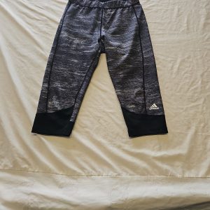 Adidas Women's Space-Dye Pattern Cropped Leggings approx w26 LL4089