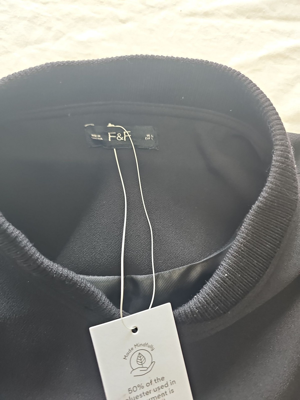 F&A Men’s Black Utility Bomber Jacket uk L KK1000