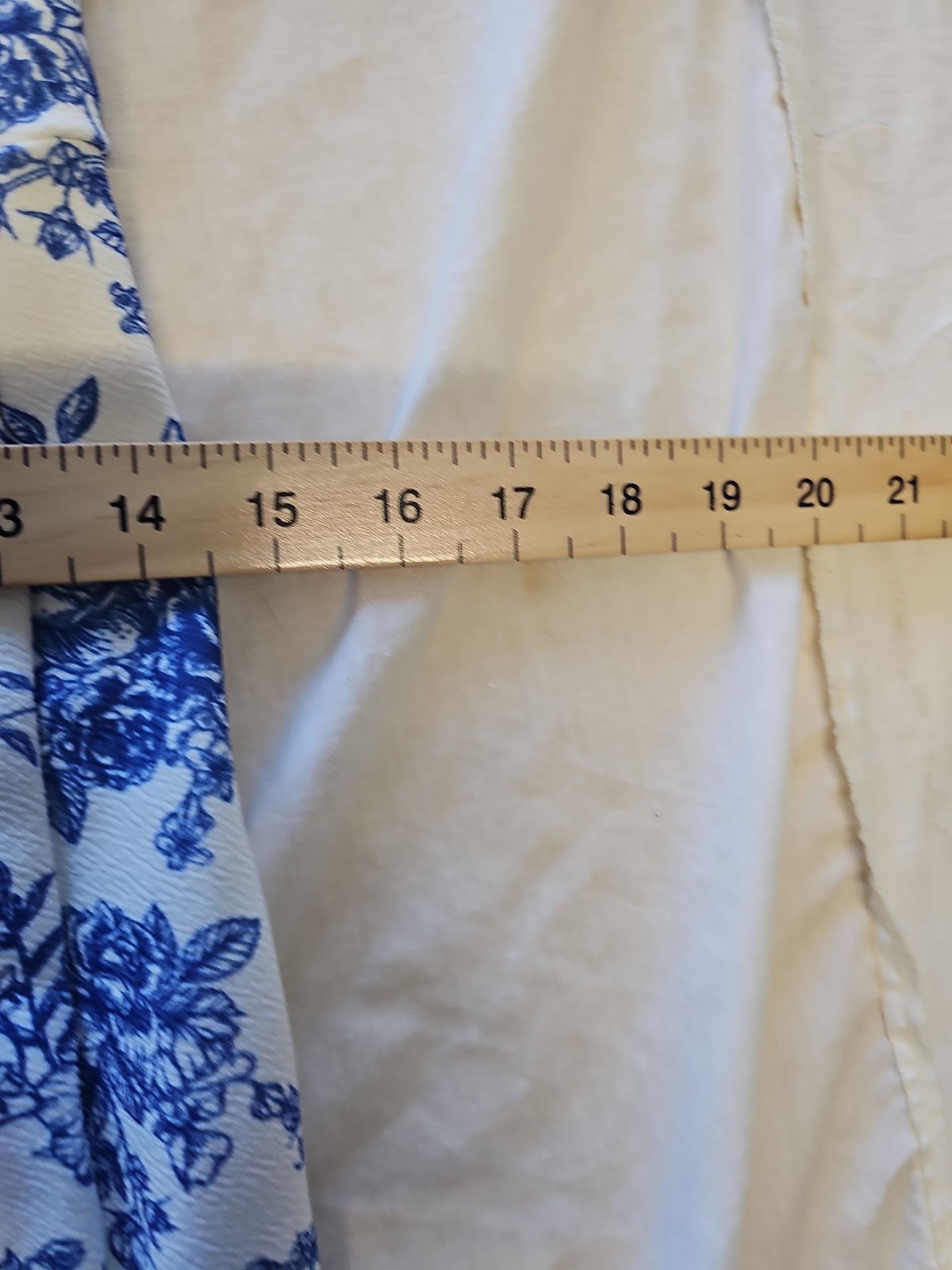 SHEIN MOD Blue Toile Floral Print Midi Dress with Slit size 8/10 KK206 - Image 5