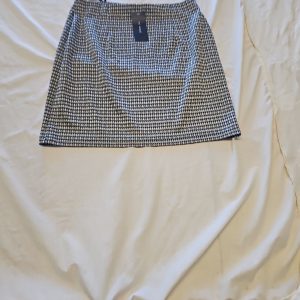 Et Vous Black and White Houndstooth Mini Skirt 12 KK192