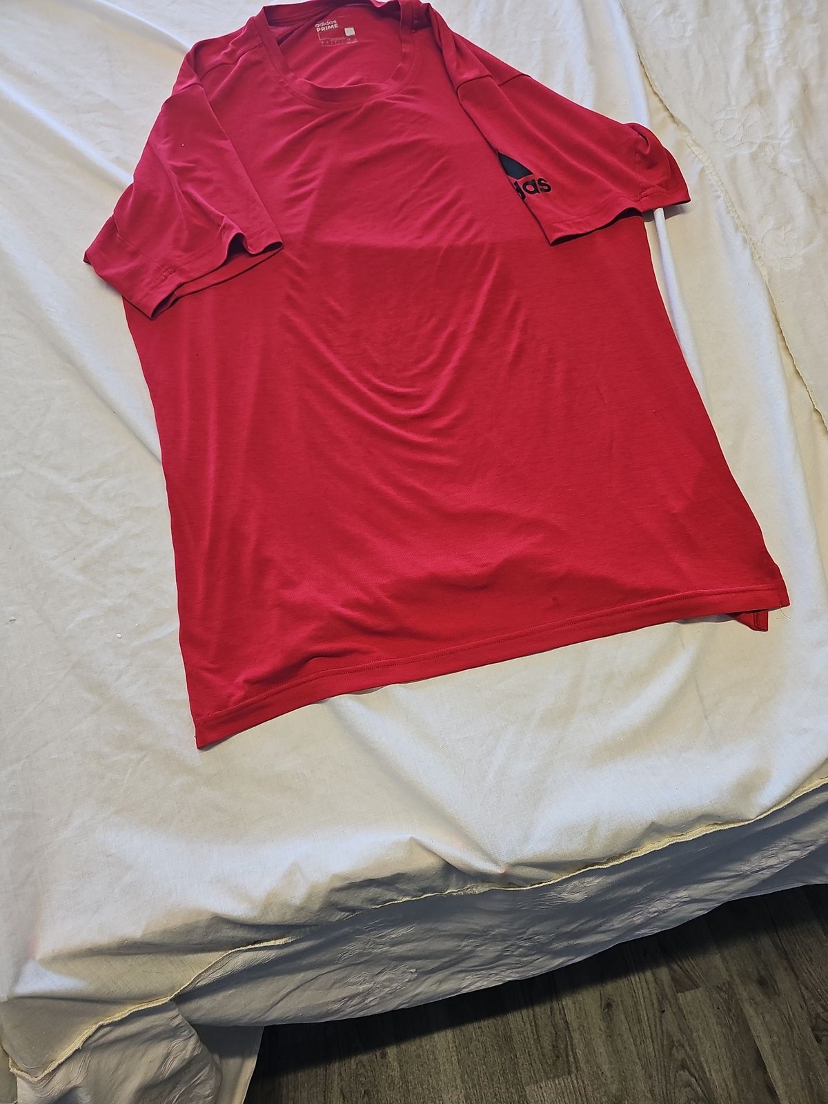 Adidas Prime Climalite Red Performance T-Shirt L KK190 - Image 3
