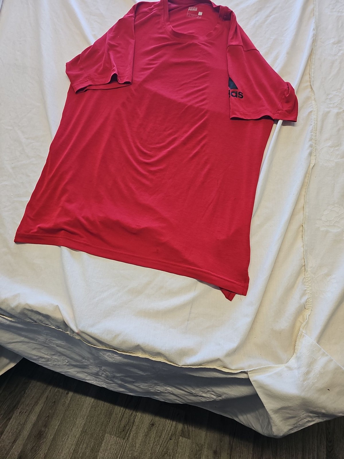 Adidas Prime Climalite Red Performance T-Shirt L KK190 - Image 4