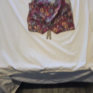 Vintage Amaranto Floral Tapestry Waistcoat - Size 12 KK187