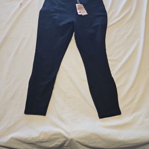 Next EcoVero Black Stretch Tapered Trousers NWT Eu18 GG990
