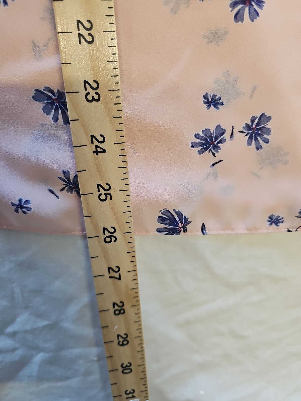 Primark Pink Floral Bell Sleeve Blouse UK16 GG992 - Image 4
