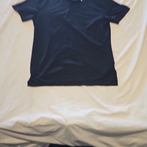 Nike Golf Dri-FIT Standard Fit Black Polo Shirt with White Tipping M GG988