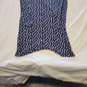 Marks & Spencer Navy Polka Dot Jersey Midi Skirt uk10 GG989
