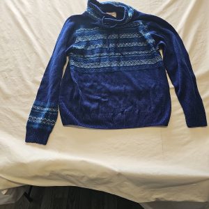 Joe Browns Men's Blue Fair Isle Cowl Neck Knit Jumper O723
