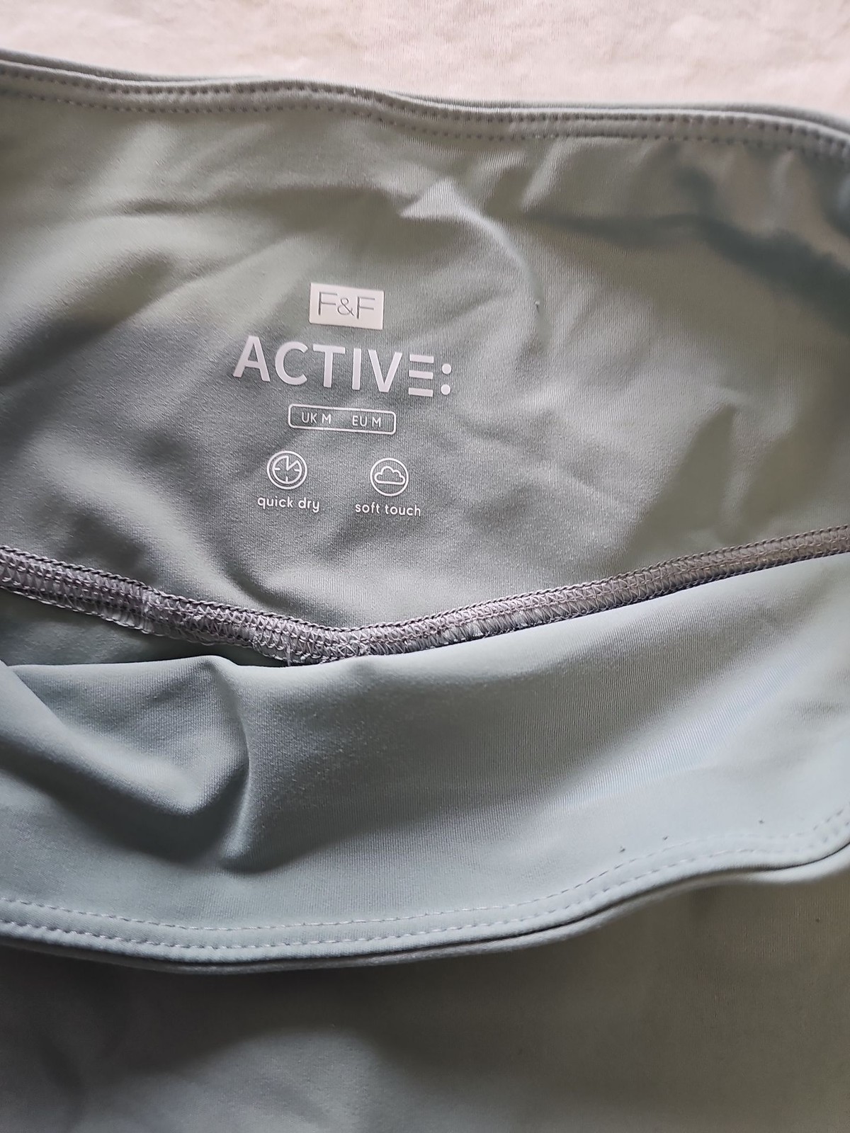 F&F Active Sage Green High-Waisted Gym Leggings Size M O731