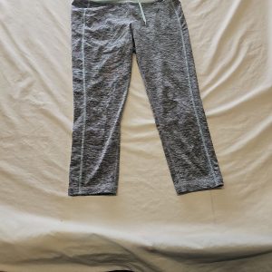 Souluxe Space-Dye Cropped Leggings with Mint Accents  M O732