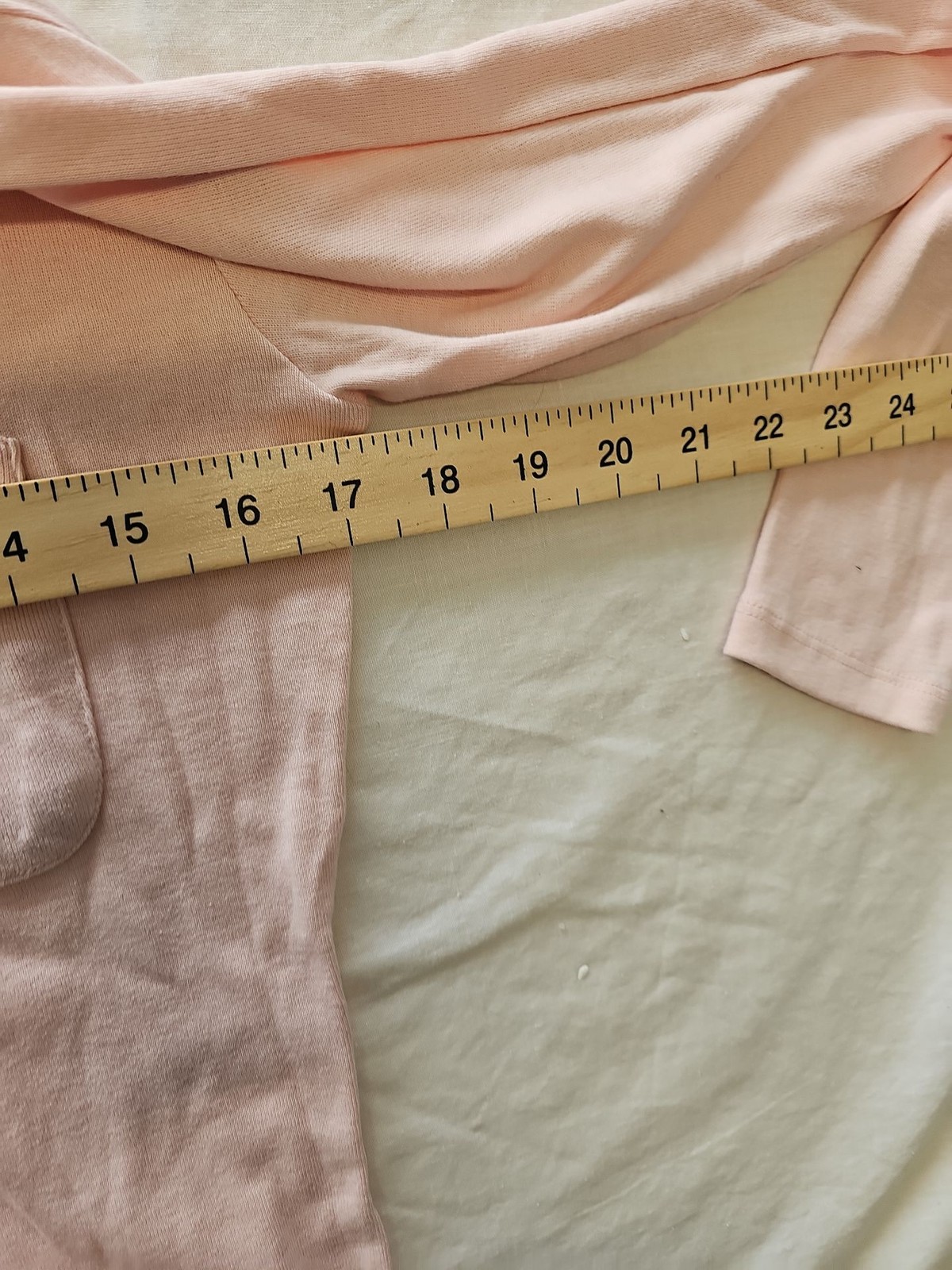 Tu Woman Peach Pink Henley Long Sleeve Top - Size 12 N580 - Image 3