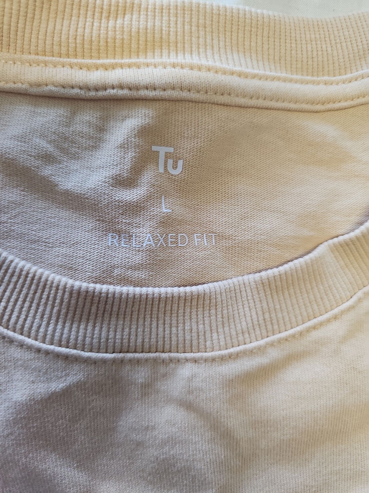 Tu Relaxed Fit Peach Pocket T-Shirt L Q774