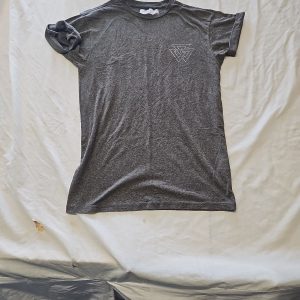 Topman Charcoal Marl Graphic T-Shirt s Q776