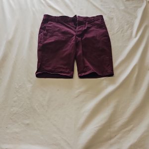 Topman Burgundy Stretch Skinny Chino Shorts W32 Q762