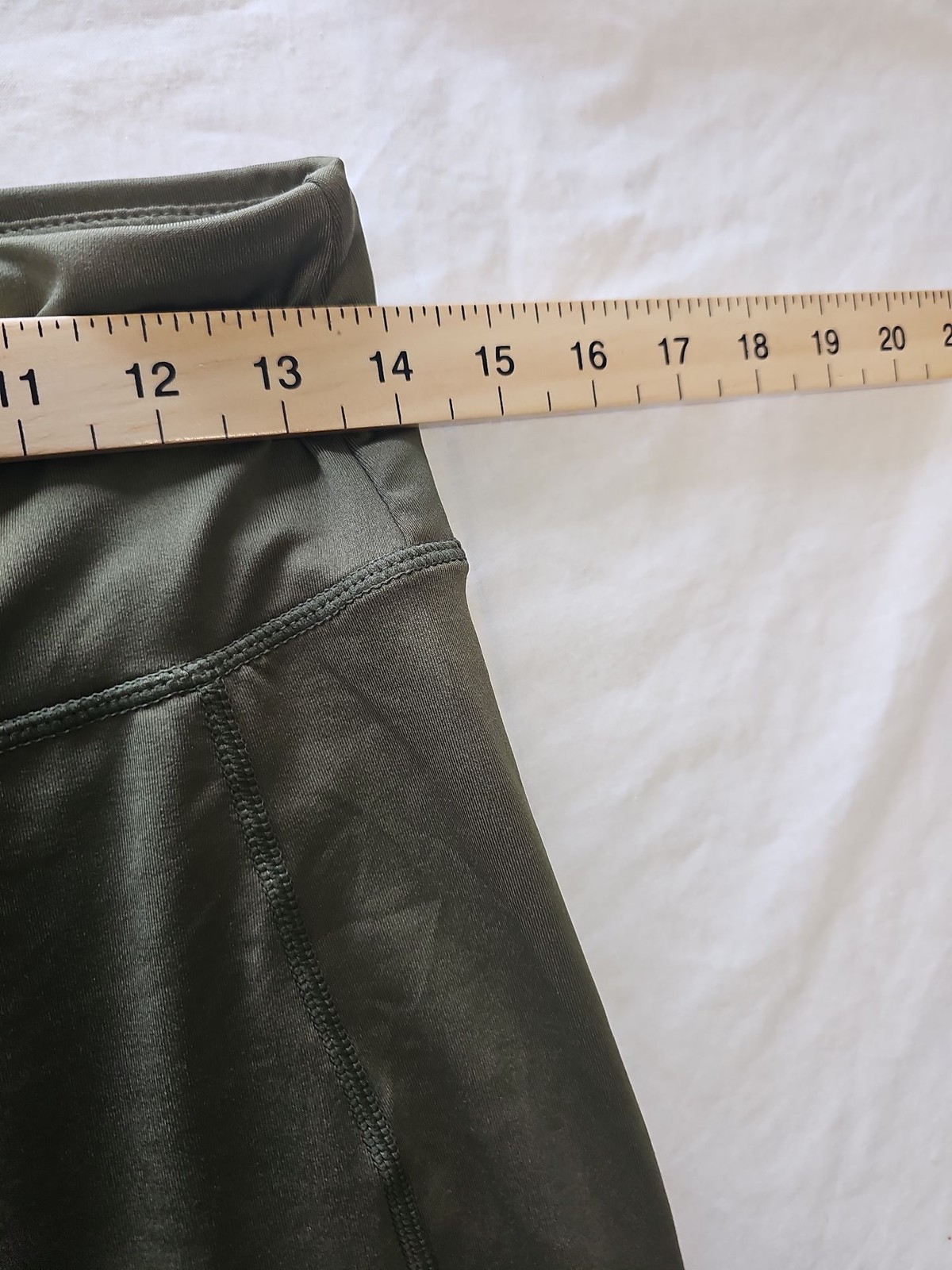 Be Defiant Activewear Olive Green Performance Leggings approx uk10 P755 - Image 5