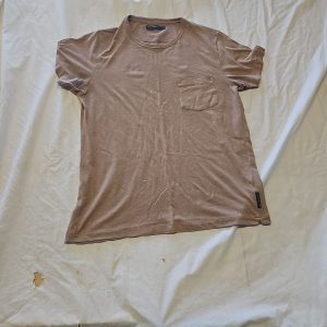 French Connection Men's Tan Pocket T-Shirt Q767